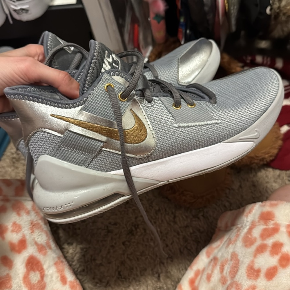 Nike Gray and Silver Sneakers air max

Worn a couple of times 
No box